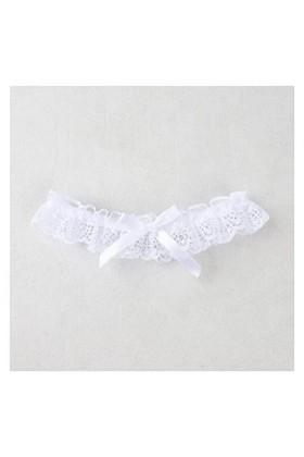 HEIMP Sexy Perles Dentelle Blanche Fleur Perles Mariage jarretière Nuptiale Cuisse Anneau Jambe jarretière Anneau for Femmes/