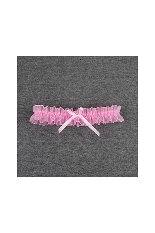 HEIMP Sexy Perles Dentelle Blanche Fleur Perles Mariage jarretière Nuptiale Cuisse Anneau Jambe jarretière Anneau for Femmes/