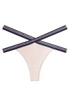 MULANY Femme Slips Rencontrer Les Femmes Sexy Croix Ceinture Culotte Taille Basse G String String sous-vêtements Femme évider