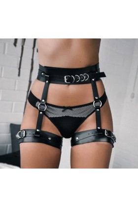 Jarretière Tali Kaki Pengekang Tubuh Wanita Sabuk Seksi Paha Sabuk Jimat Jarretière Pakaian Punk Porte-Jarretelles Gotik Siz