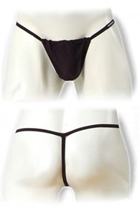 MANstore String de Bain Homme Noir L