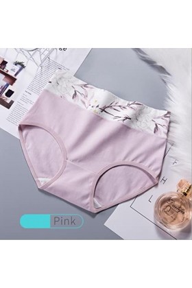 Sephilitone des Pantalons sous-Vêtements en Coton Féminin Haute Taille Plus Lingerie Confortable La Culotte De Femmes Confort