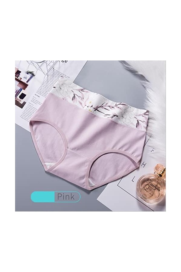 Sephilitone des Pantalons sous-Vêtements en Coton Féminin Haute Taille Plus Lingerie Confortable La Culotte De Femmes Confort