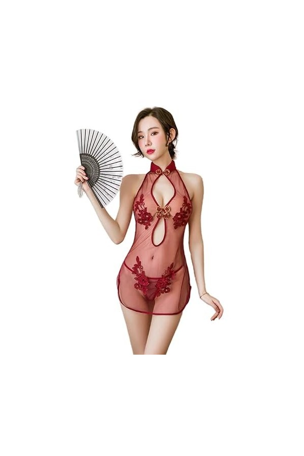 TXYAON Costume de dynastie chinoise orientale pour femme - Costume de jeu de rôle - Cosplay Hanfu Cheongsam - Costume danime