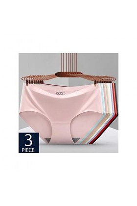 PBLCYUT Sexy Womens Gretes Ice Silk sous-Wear Souswear Girl Lingerie Briess de Confort Brief Color : 3pcs White, Taille : 3