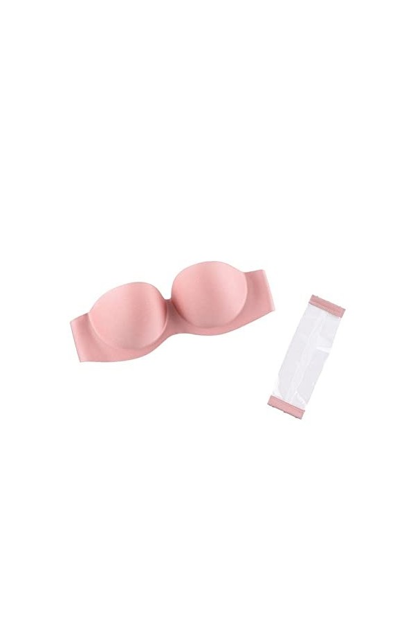 PBLCYUT Femmes Sexy Bra Bra Invisible Push Up Bralette Lingerie Underwear Solide sans soudis Color : Blue, Cup Size : B 