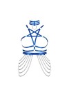 Femmes Body Strap Penta Star Bra Garter Set Punk Gothique Carnaval Halloween Big Garter Bra Dance Suit 1 Rose 