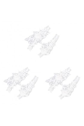 SOIMISS 6 Pièces Jarretière De Mariée Porte-Jarretelles De Mariée Jarretière Strass Bande De Jambe De Mariée Mariage Porte-Ja