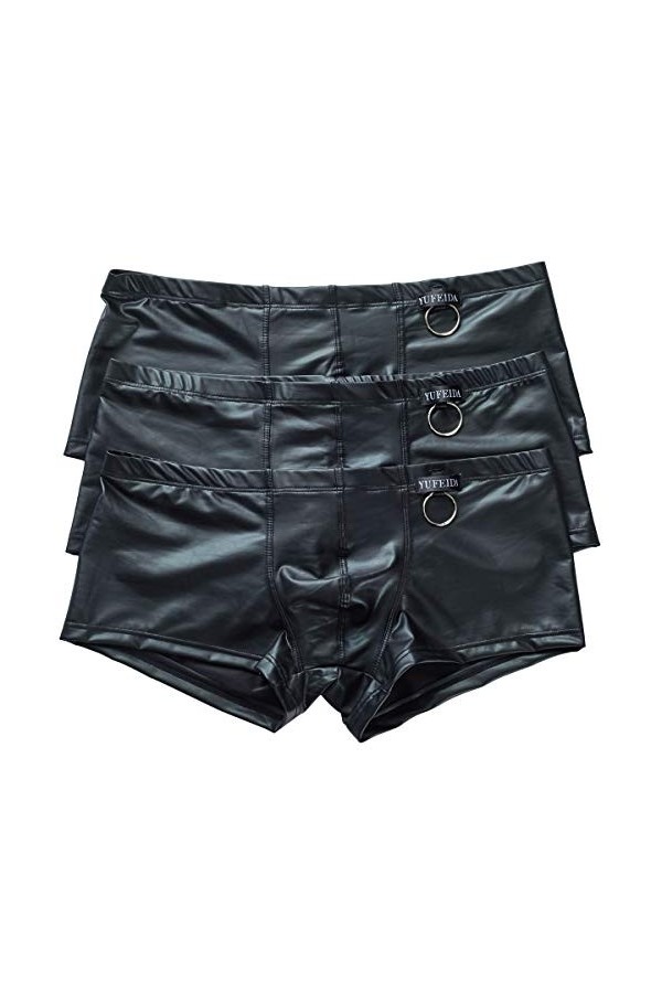 YFD +Homme Slip String Lingerie Noir Cutout Slips Briefs Boxer Shorts sous-vêtements XL, 3-Stück Boxers 2 
