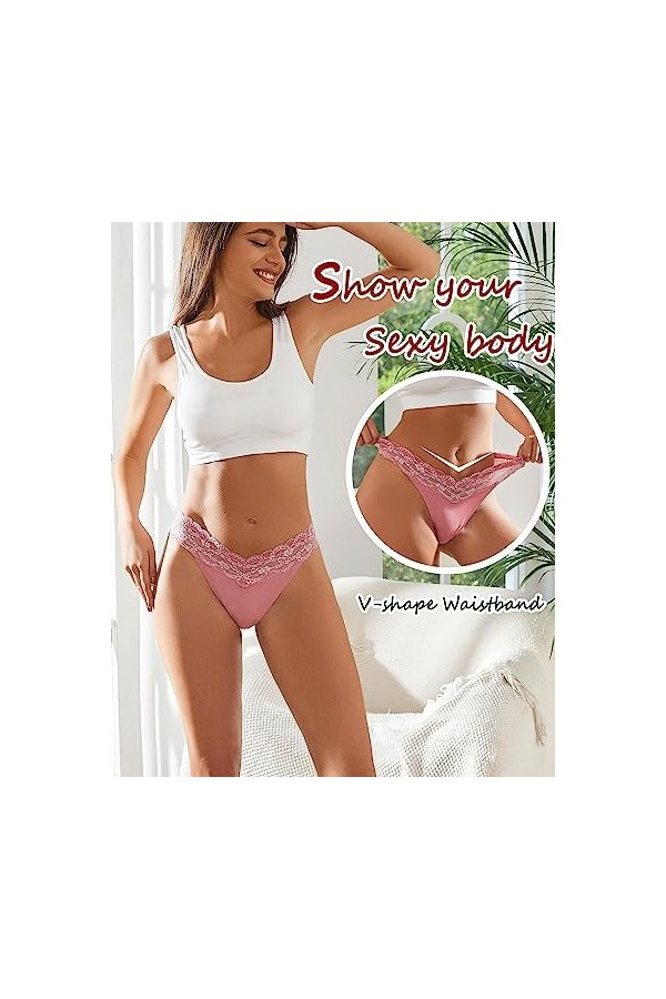 BeReady sans Culotte Femme Invisible Culotte sans Couture Culottes Et Slips Extensible Respirants sous-vêtements Size L