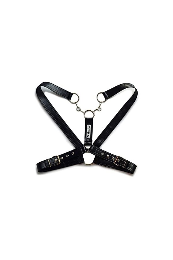 Hommes Épaule Corps Poitrine Harnais Ceinture Sexy Pu Cuir Bretelles Réglables Muscle Sling Gay Wetlook Clubwear Costume Colo