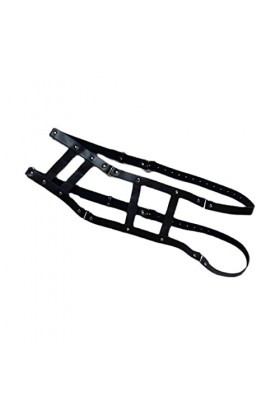 HYQPAI Harnais De Poitrine Noir Pour Homme Avec Boucle Réglable Ceinture De Poitrine à Une épaule Costumes Sexy Muscular Cosp