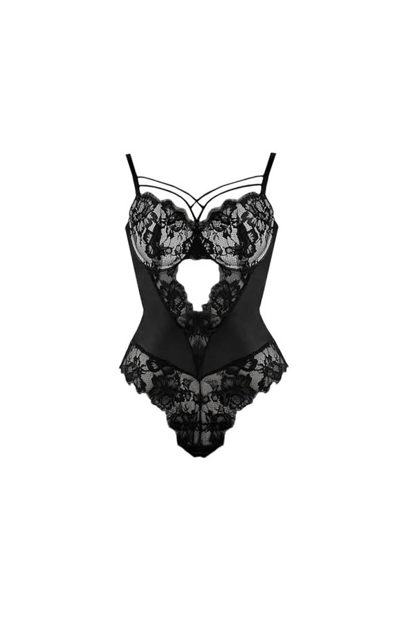 Lingerie dos nu en dentelle en maille pour femme