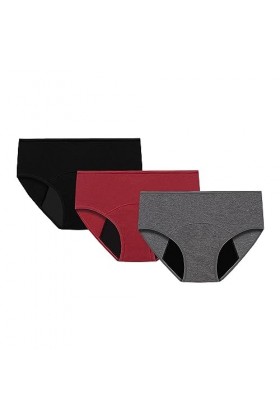 Générique De Couleur Unie pour Femmes Culottes Menstruelles Confortables Et étanches Taille Basse sans Rail Culottes Antidéra