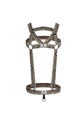 MACIUM Hommes Extreme Shorts sous-vêtements pour Hommes Sexy Health Body Shaper Jumpsuit Sexy Mens Underwear,Brun,S