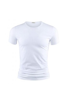 NOGRAX T-Shirt Homme Mens T-Shirt V Collier À Manches Courtes T-Shirt T-Shirt T-Shirt Noir T-Shirts Fitness pour Vêtements Ma