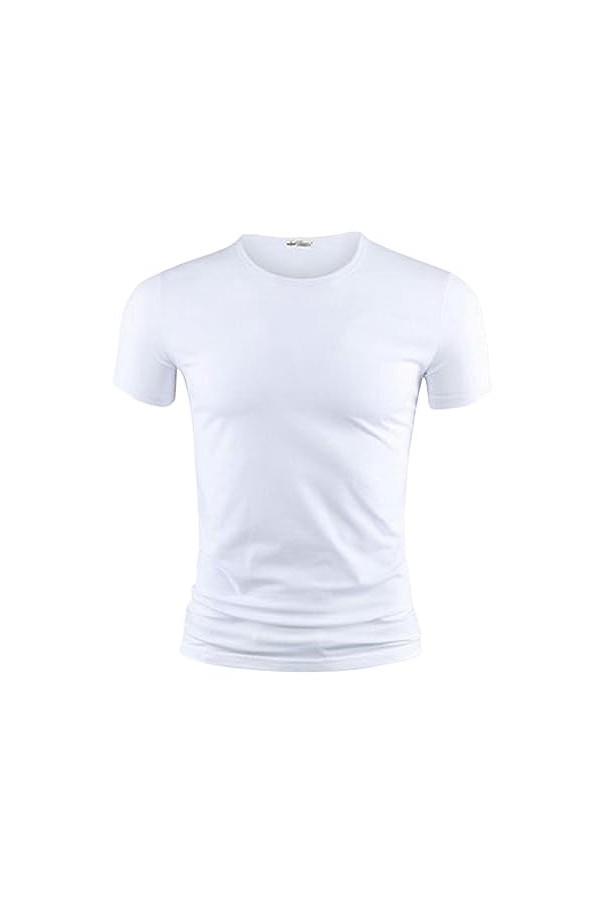 NOGRAX T-Shirt Homme Mens T-Shirt V Collier À Manches Courtes T-Shirt T-Shirt T-Shirt Noir T-Shirts Fitness pour Vêtements Ma