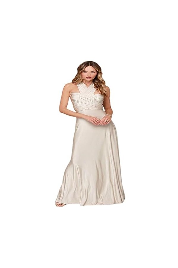 Dames Sexy Femmes Maxi Club Robe Bandage Longue Fête Multiway Swing Convertible Infinity Rouge Demoiselles dhonneur Boho Rob