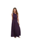 Dames Sexy Femmes Maxi Club Robe Bandage Longue Fête Multiway Swing Convertible Infinity Rouge Demoiselles dhonneur Boho Rob