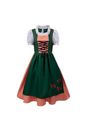 Costume de lOktoberfest - Robe médiévale pour femme - Robe pour femme - Costume de danse gothique rétro - Fête de la bière, 