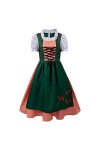 Costume de lOktoberfest - Robe médiévale pour femme - Robe pour femme - Costume de danse gothique rétro - Fête de la bière, 