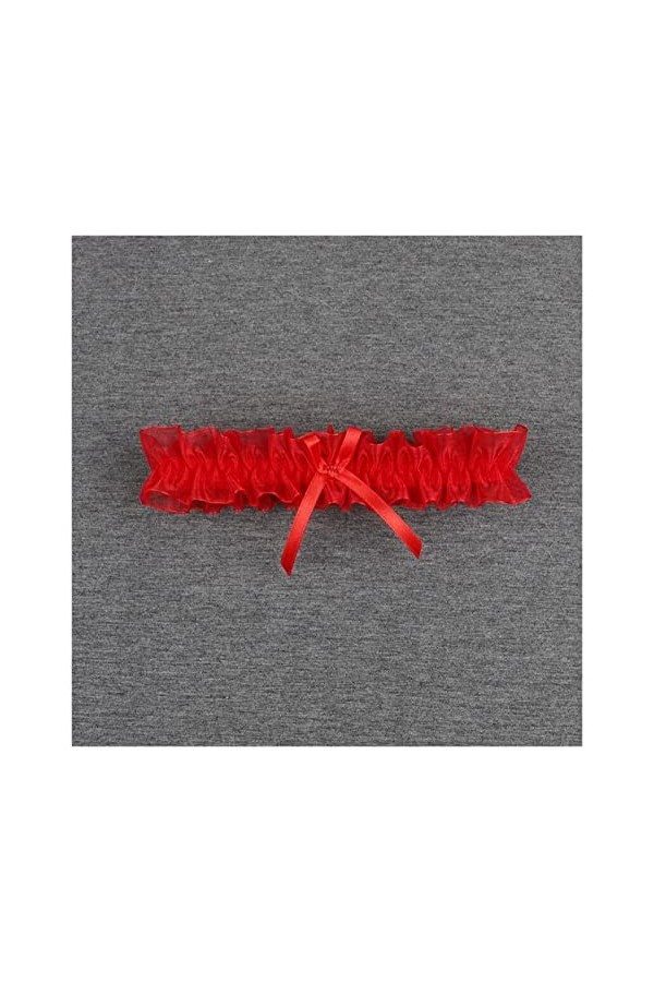 GOOFFY Sexy Perles Dentelle Blanche Fleur Perles Mariage jarretière Nuptiale Cuisse Anneau Jambe jarretière Anneau for Femmes