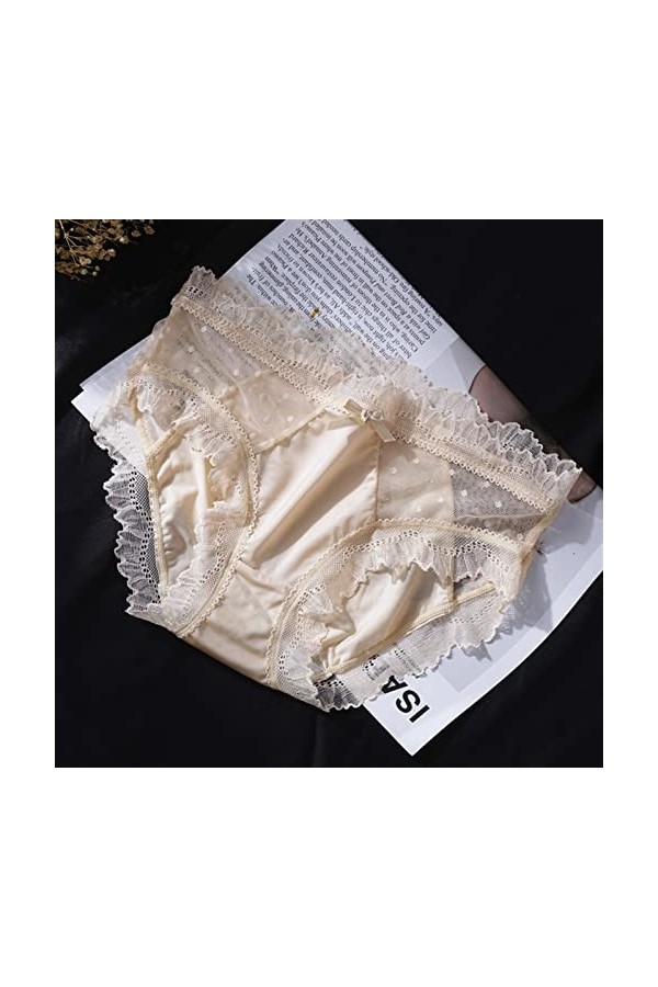 Culottes et Slips Slip Femme Comfort Knickers 3 pièces Sexy femmes dentelle culottes dames Sous-VêTements En Culotte transpar
