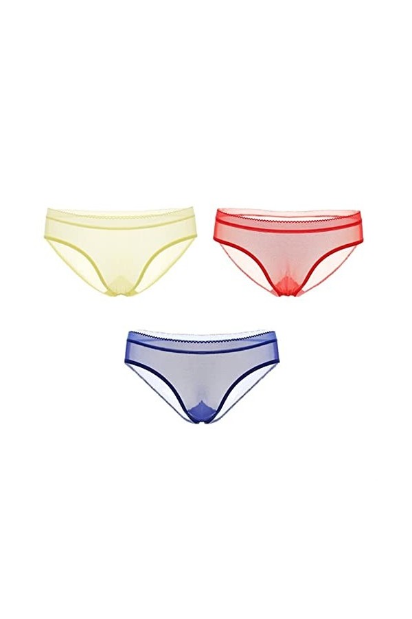 Culottes et Slips Slip Femme Comfort Knickers 3 pièces/paquet dentelle Sous-VêTements En Culotte transparente slips for femme