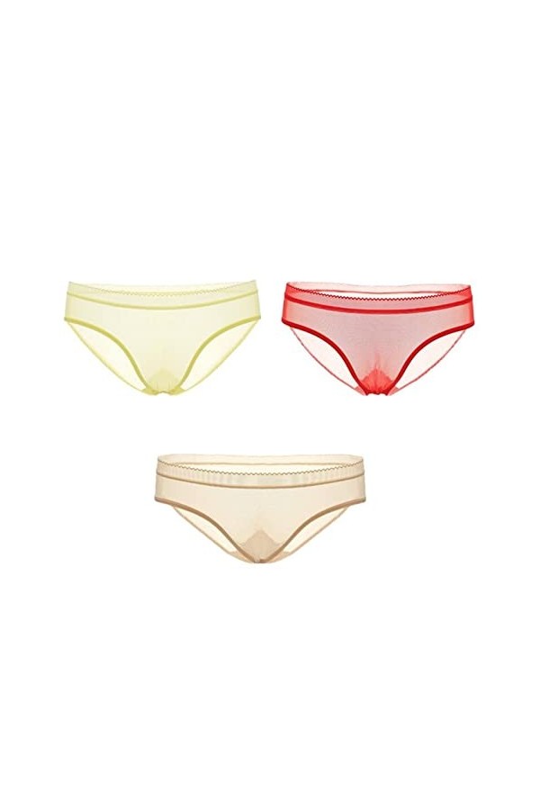 Culottes et Slips Slip Femme Comfort Knickers 3 pièces/paquet dentelle Sous-VêTements En Culotte transparente slips for femme