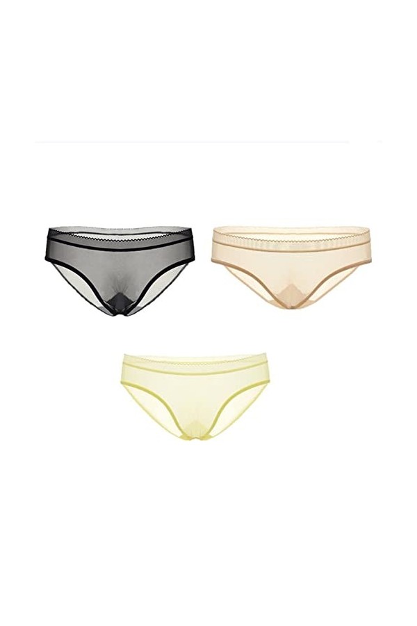 Culottes et Slips Slip Femme Comfort Knickers 3 pièces/paquet dentelle Sous-VêTements En Culotte transparente slips for femme