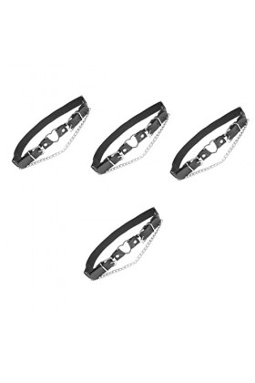 SOIMISS 4 Pièces Coeur avec pour Corps Anneau Bande Harnais Jarretière Jarretelles Cuisse Jarretelles en Cuir Quotidien Masca