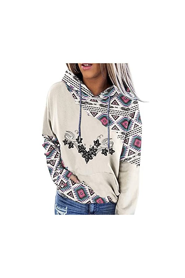 Sweat à capuche pour femme - Long - Grande taille - Pour femme - Pull fin et surdimensionné