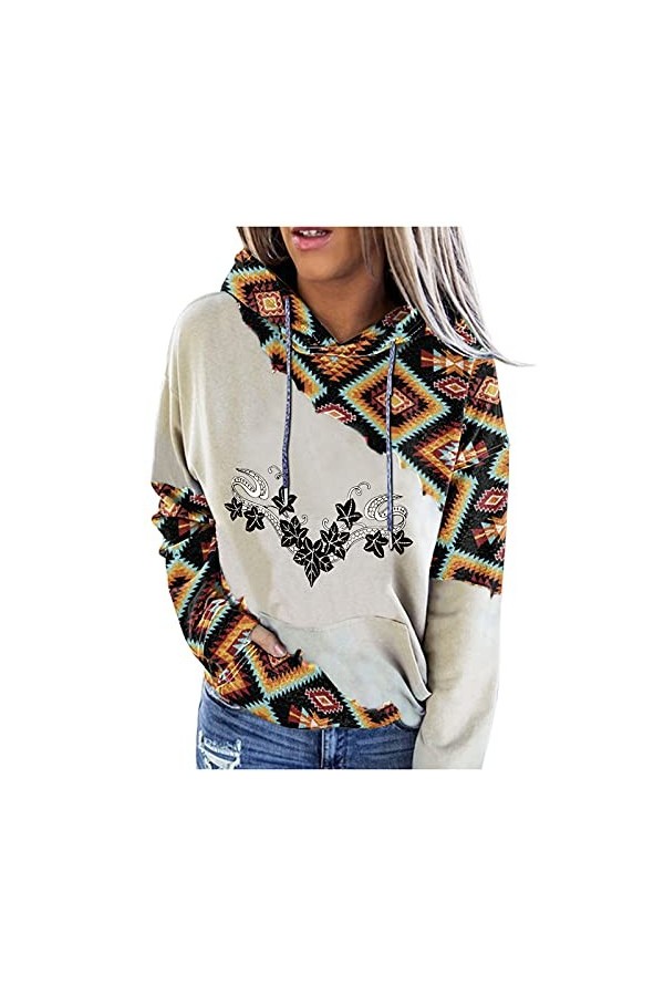 Sweat à capuche pour femme - Long - Grande taille - Pour femme - Pull fin et surdimensionné