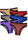 5 pièces/Ensemble Femmes Sexy Lingerie Dentelle Culottes sous-vêtements Culotte Florale Femme Dentelle Culotte Maille Femme S