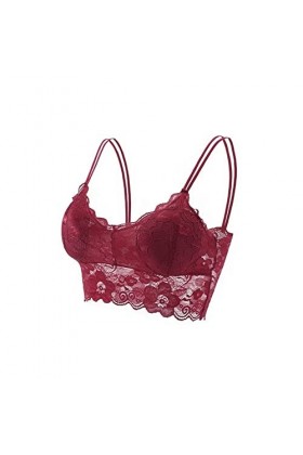 PBLCYUT Fashion Women Bralette Bra Tops Femme Sobie de Dentelle en Dentelle enveloppe de Poitrine Bras de sous-vêtements Col