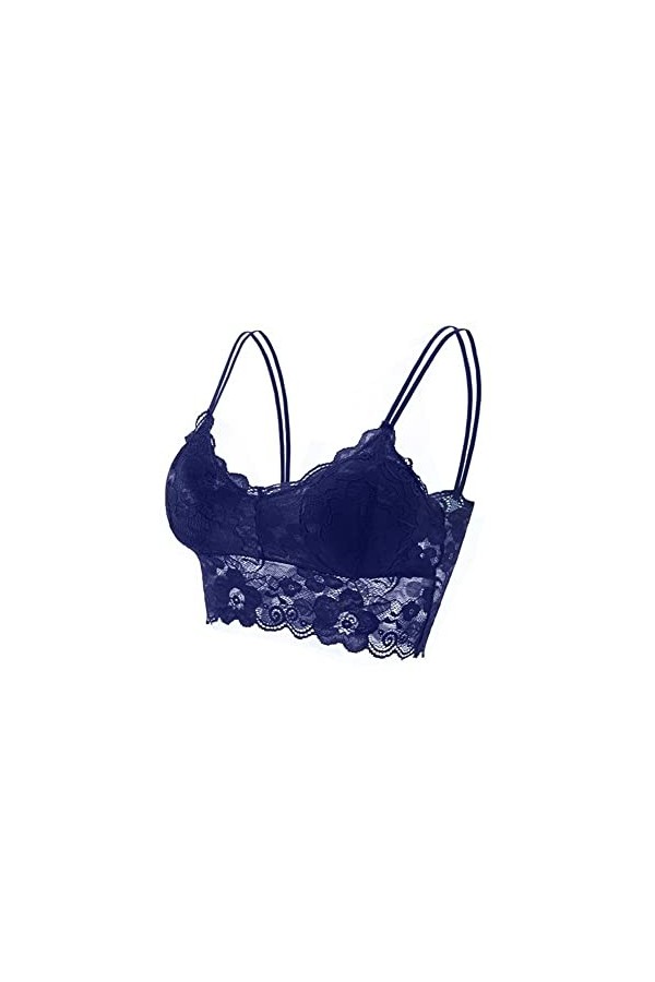 PBLCYUT Fashion Women Bralette Bra Tops Femme Sobie de Dentelle en Dentelle enveloppe de Poitrine Bras de sous-vêtements Col