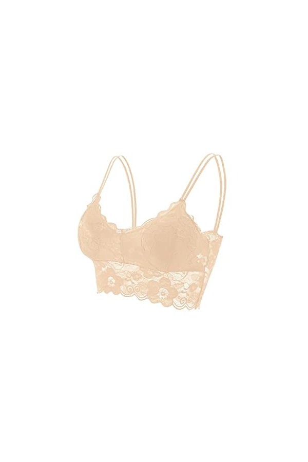 PBLCYUT Fashion Women Bralette Bra Tops Femme Sobie de Dentelle en Dentelle enveloppe de Poitrine Bras de sous-vêtements Col
