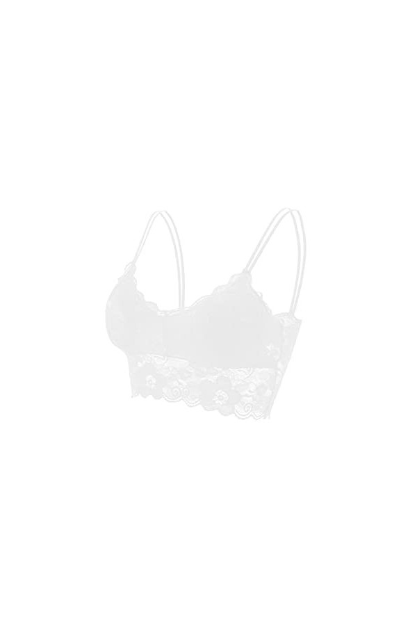 PBLCYUT Fashion Women Bralette Bra Tops Femme Sobie de Dentelle en Dentelle enveloppe de Poitrine Bras de sous-vêtements Col