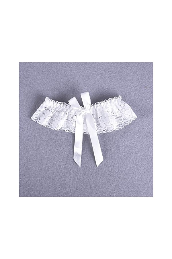 ZZSRJ Cadeau De Mariage Party Bridal Accessoires Sexy Dentelle Stretch Jarretière Jarretière Cravate Cravate Conteau Color :