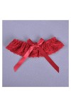 ZZSRJ Cadeau De Mariage Party Bridal Accessoires Sexy Dentelle Stretch Jarretière Jarretière Cravate Cravate Conteau Color :
