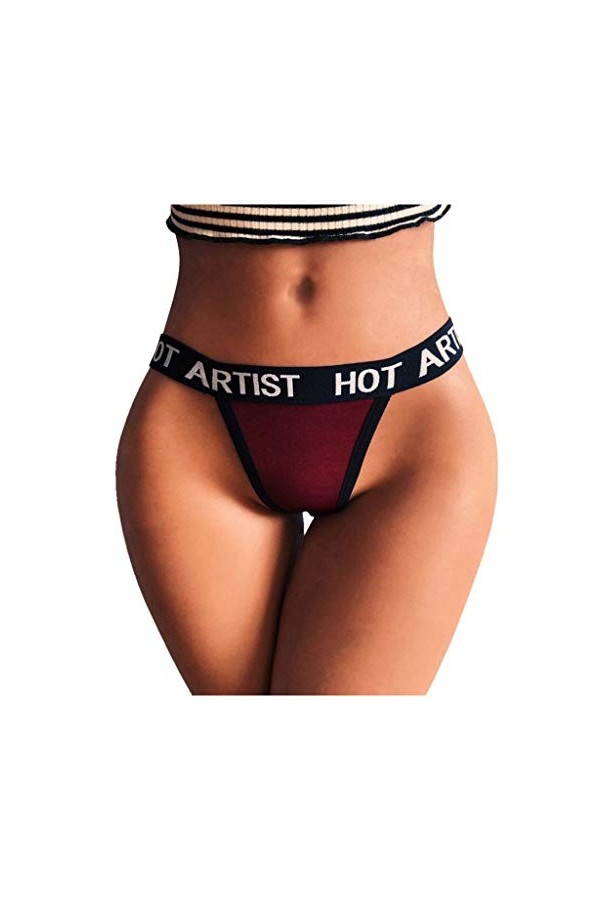 Culotte ouverte pour femme - Sous-vêtements confortables String Dentelle Lingerie Respirant No Show Thong Culotte Ouverte Cul