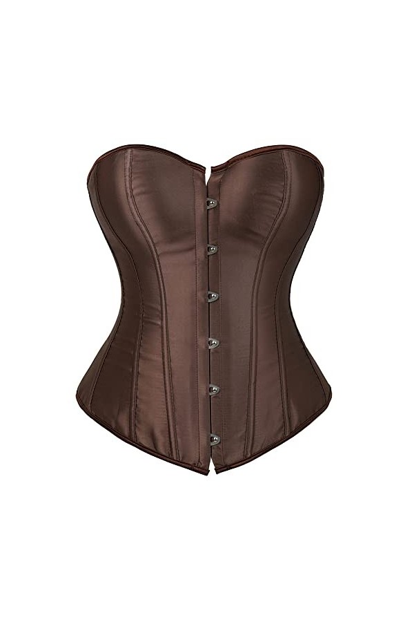 HUWAIYUNDONG Lingerie Sexy Érotique - Plus Size Femmes Sexy Lingerie Corset Bustiers Tops Open Front Style Nightwea Cups Jarr