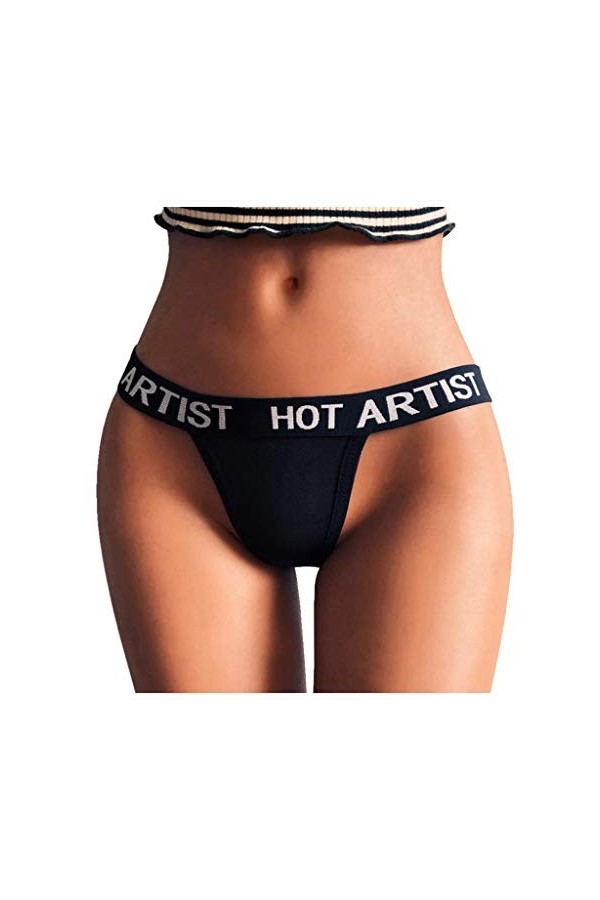 Culotte ouverte pour femme - Sous-vêtements confortables String Dentelle Lingerie Respirant No Show Thong Culotte Ouverte Cul