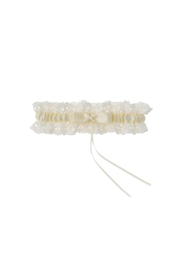 Anneaux de Jambe en Dentelle for Femmes, Jarretelles de Mariage, Jarretelles de Cuisse de mariée, Accessoires Lolita Color :