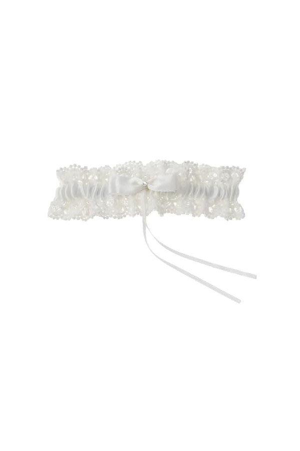 Anneaux de Jambe en Dentelle for Femmes, Jarretelles de Mariage, Jarretelles de Cuisse de mariée, Accessoires Lolita Color :