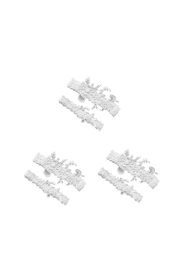 Abaodam 3 Paires De Jarretelles De Demoiselle dhonneur De Mariage Porte-Jarretelles De Mariage Costumes pour Femmes Porte-Ja