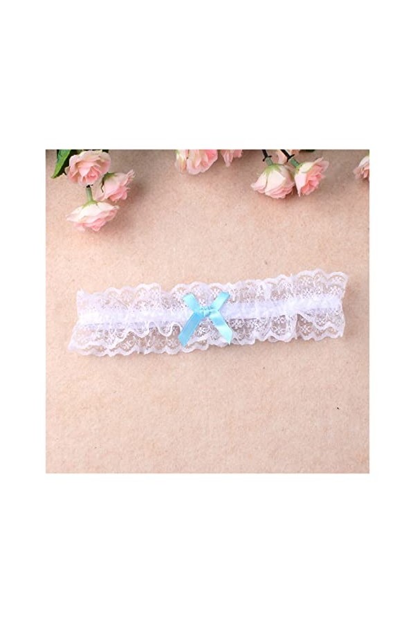 GOOFFY Mode Femmes Arc Jambe Anneau Sexy Lingerie Dentelle jarretière nœud Papillon Jambe Boucle Mariage jarretières mariée C