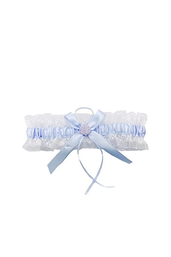 HEIMP Strass Neige Mariage Jarretelles mariée Femmes Sexy Dentelle jarretière for Mariage Bal Extensible Cuisse Jambe Anneaux