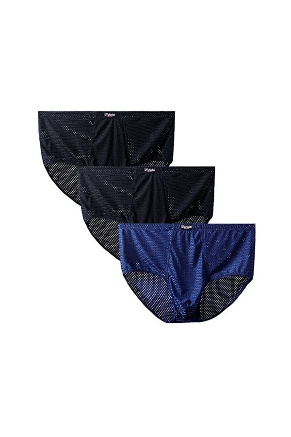 SARGE Les Slips pour Hommes 10XL-3XL 3PCS / lot Mesh sont légers, durables et Respirants