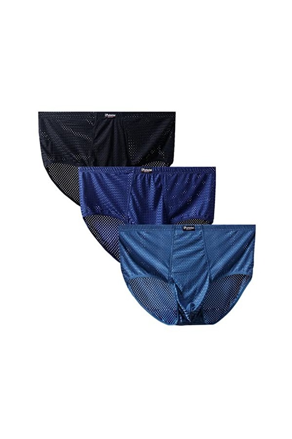 SARGE Les Slips pour Hommes 10XL-3XL 3PCS / lot Mesh sont légers, durables et Respirants